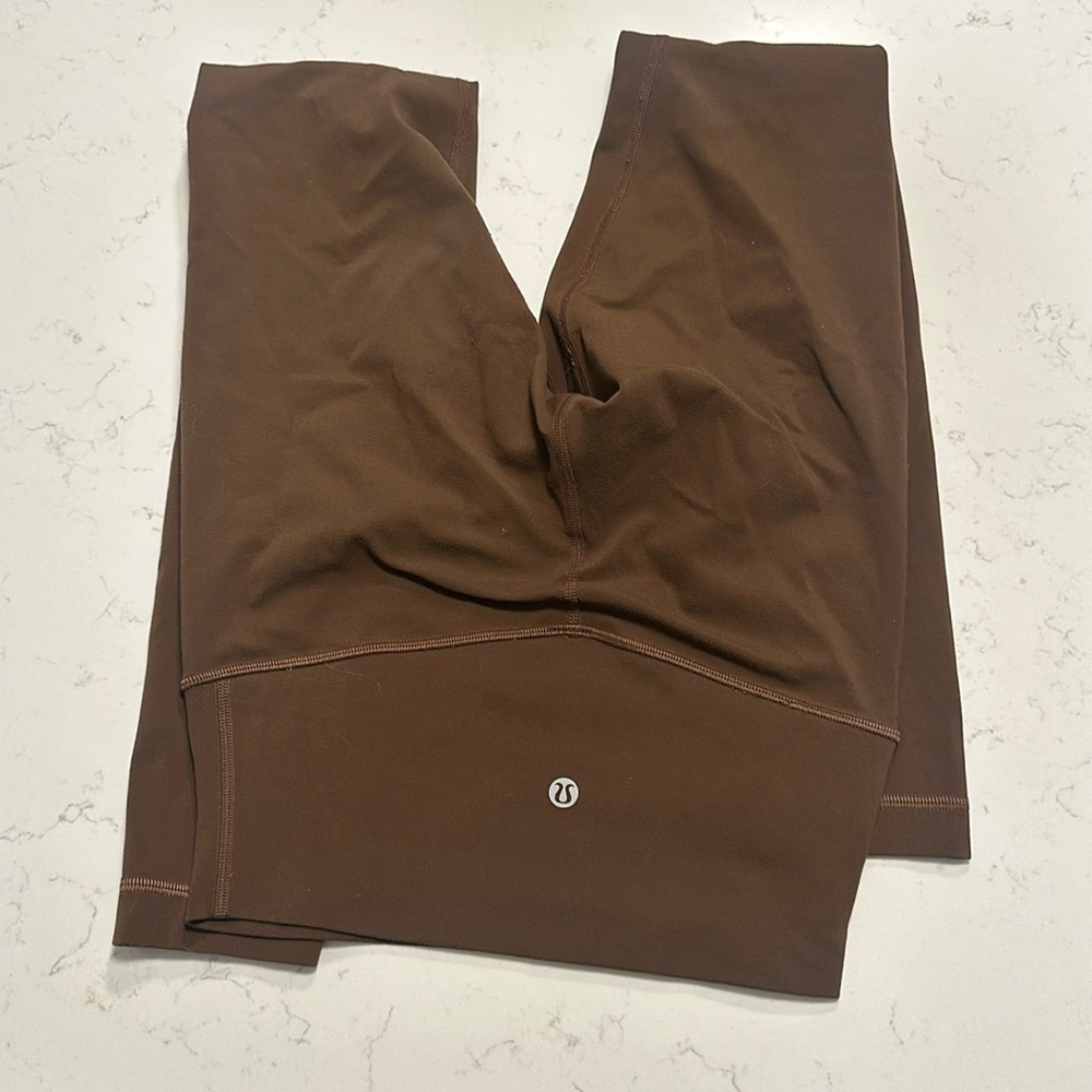 Brown lulu lemon align leggings